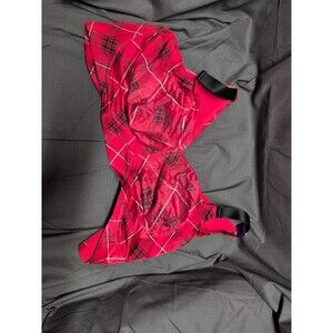 Catherines Intimates Bra Red Plaid/Check No Wire Back Smoother 54C